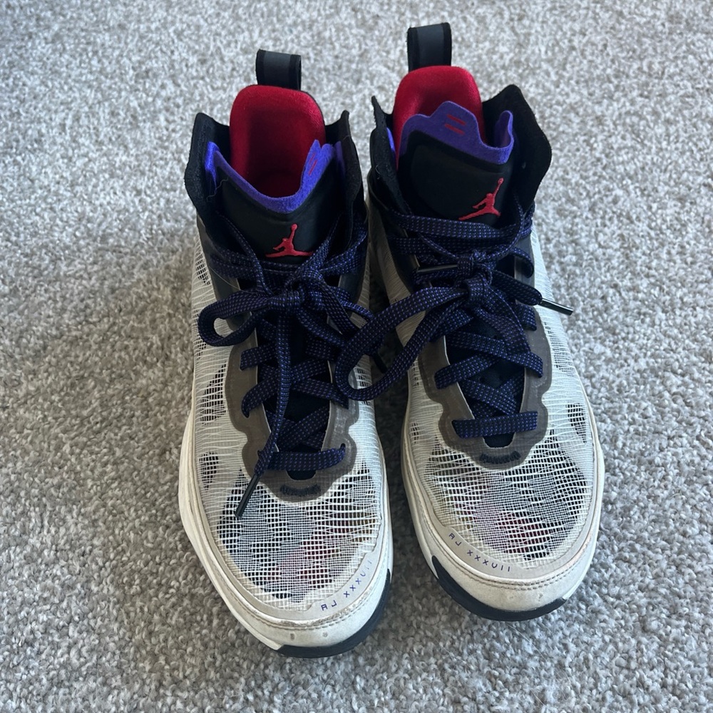 Kids' Jordan RJ XXXVII Black and White Sneakers